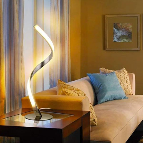 Spiral Design LED Table Lamp-birthday-gift-for-men-and-women-gift-feed.com