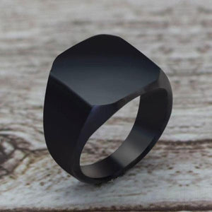 Square Black Mens Ring For Classy Gentleman-birthday-gift-for-men-and-women-gift-feed.com