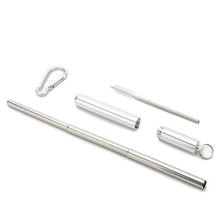 Load image into Gallery viewer, Stainless Steel Collapsible Travel Straw Set-birthday-gift-for-men-and-women-gift-feed.com

