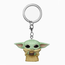 Load image into Gallery viewer, STAR WARS KEYCHAIN THE MANDALORIAN THE CHILD WITH CUP POP!-birthday-gift-for-men-and-women-gift-feed.com
