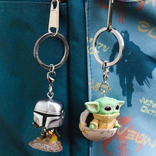 Load image into Gallery viewer, STAR WARS KEYCHAIN THE MANDALORIAN THE CHILD WITH CUP POP!-birthday-gift-for-men-and-women-gift-feed.com
