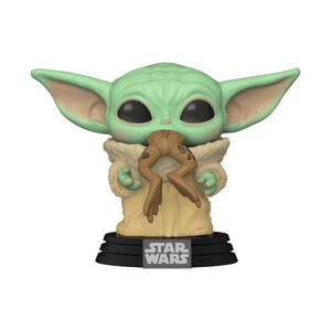 STAR WARS Mandalorian THE CHILD (BABY YODA) With Frog FUNKO POP! VINYL-birthday-gift-for-men-and-women-gift-feed.com