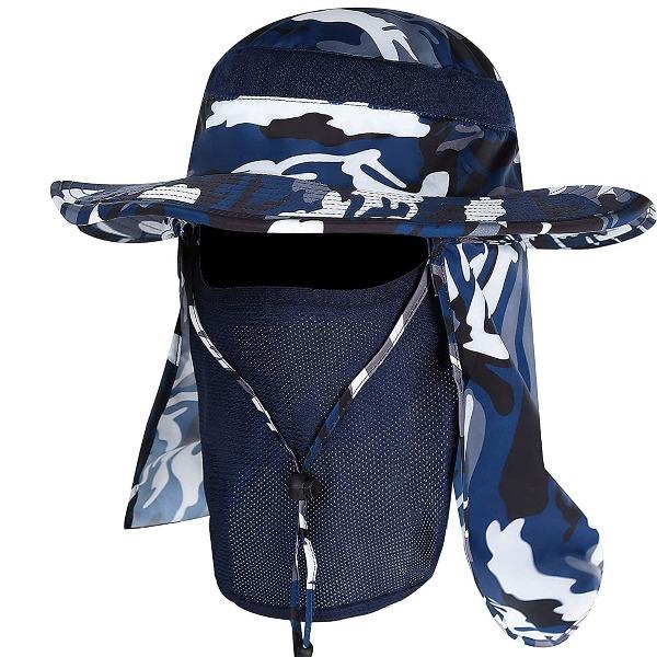 Sun Protection Fishing Cap With Face Cover-birthday-gift-for-men-and-women-gift-feed.com