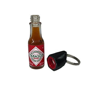 Tabasco Mini Bottle Holder Keychain-birthday-gift-for-men-and-women-gift-feed.com