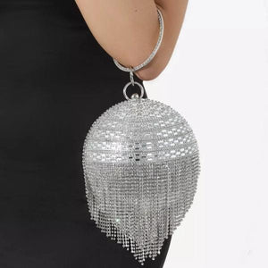 Tassel Detail Diamante Sphere Bag-birthday-gift-for-men-and-women-gift-feed.com