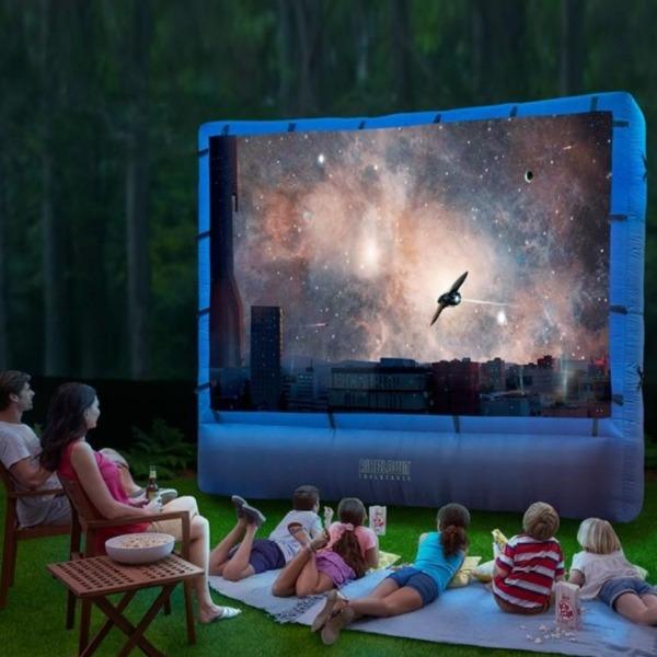 The 9 Feet Outdoor Inflatable Movie Projector Screen-birthday-gift-for-men-and-women-gift-feed.com