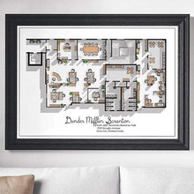 Load image into Gallery viewer, The Office US TV Show Office Floor Plan-birthday-gift-for-men-and-women-gift-feed.com
