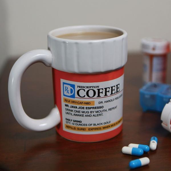 The Prescription Coffee Mug Pill Bottle Coffee Cup-birthday-gift-for-men-and-women-gift-feed.com
