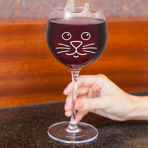 The Purrfect Pour Cat Wine Glass-birthday-gift-for-men-and-women-gift-feed.com