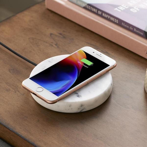 The Solid Marble Wireless Phone Charger-birthday-gift-for-men-and-women-gift-feed.com