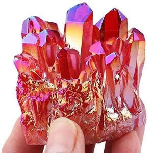 Titanium Coated Natural Rock Crystal-birthday-gift-for-men-and-women-gift-feed.com