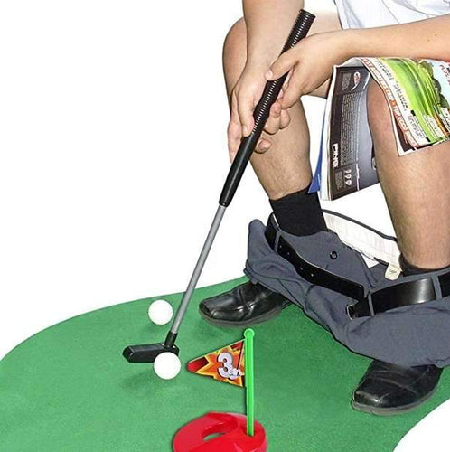 Toilet Golf Potty Time Putter Bathroom Game-birthday-gift-for-men-and-women-gift-feed.com