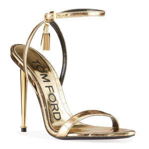 TOM FORD Metallic Sandals Gold Padlock & Key-birthday-gift-for-men-and-women-gift-feed.com