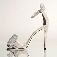 Load image into Gallery viewer, Tuxedo Silver Rhinestone High Heels-birthday-gift-for-men-and-women-gift-feed.com
