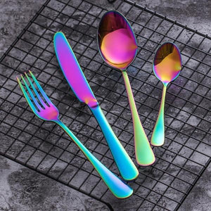 Unicorn Rainbow Silverware Set-birthday-gift-for-men-and-women-gift-feed.com