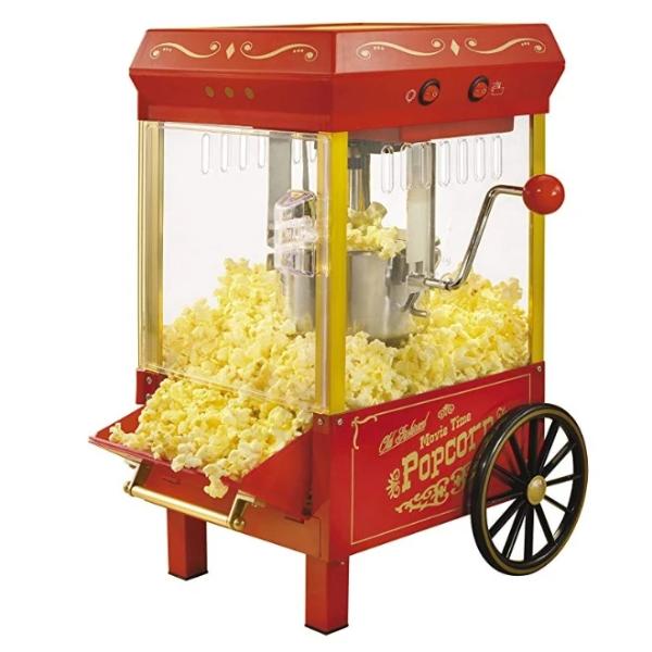 Vintage Tabletop Kettle Popcorn Maker-birthday-gift-for-men-and-women-gift-feed.com