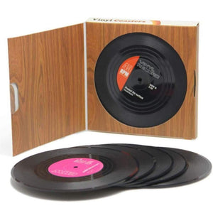 Vinyl Record Coasters for Drinks-birthday-gift-for-men-and-women-gift-feed.com