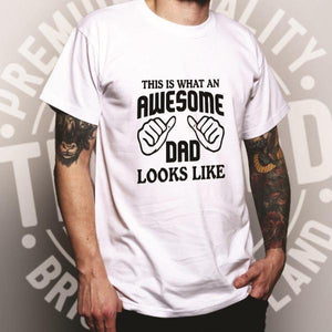 What An Awesome Dad Looks Like T Shirt-birthday-gift-for-men-and-women-gift-feed.com