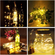 Load image into Gallery viewer, Wine Bottle Christmas Lights with Cork-birthday-gift-for-men-and-women-gift-feed.com
