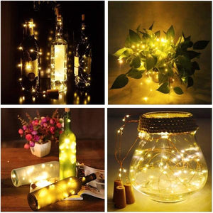 Wine Bottle Christmas Lights with Cork-birthday-gift-for-men-and-women-gift-feed.com
