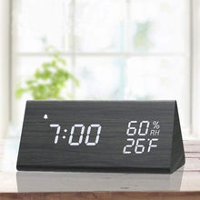Load image into Gallery viewer, Wooden Digital LED Alarm Clock-Him-birthday-gift-for-men-and-women-gift-feed.com
