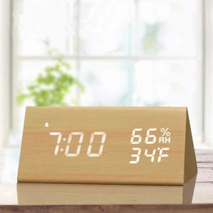 Wooden Digital LED Alarm Clock-Him-birthday-gift-for-men-and-women-gift-feed.com