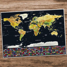 Load image into Gallery viewer, X-Large Scratch Off World Map Poster-birthday-gift-for-men-and-women-gift-feed.com
