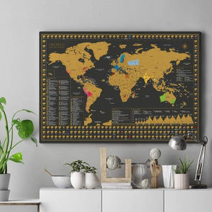 X-Large Scratch Off World Map Poster-birthday-gift-for-men-and-women-gift-feed.com