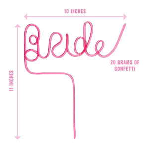 XL BRIDE Straw For Bachelorette Party-birthday-gift-for-men-and-women-gift-feed.com