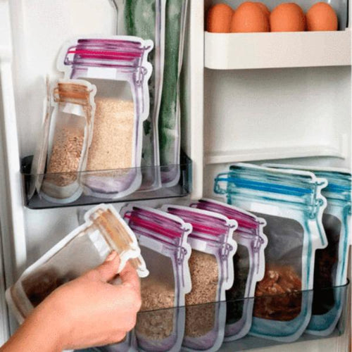Zip Jar Reusable Food Freezer Bags-birthday-gift-for-men-and-women-gift-feed.com